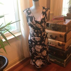 Sleeveless wrap front dress